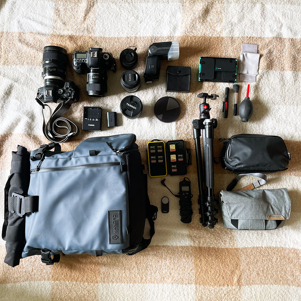 What’s in my Camera Bag. Essential Camera and Equipment for Travel