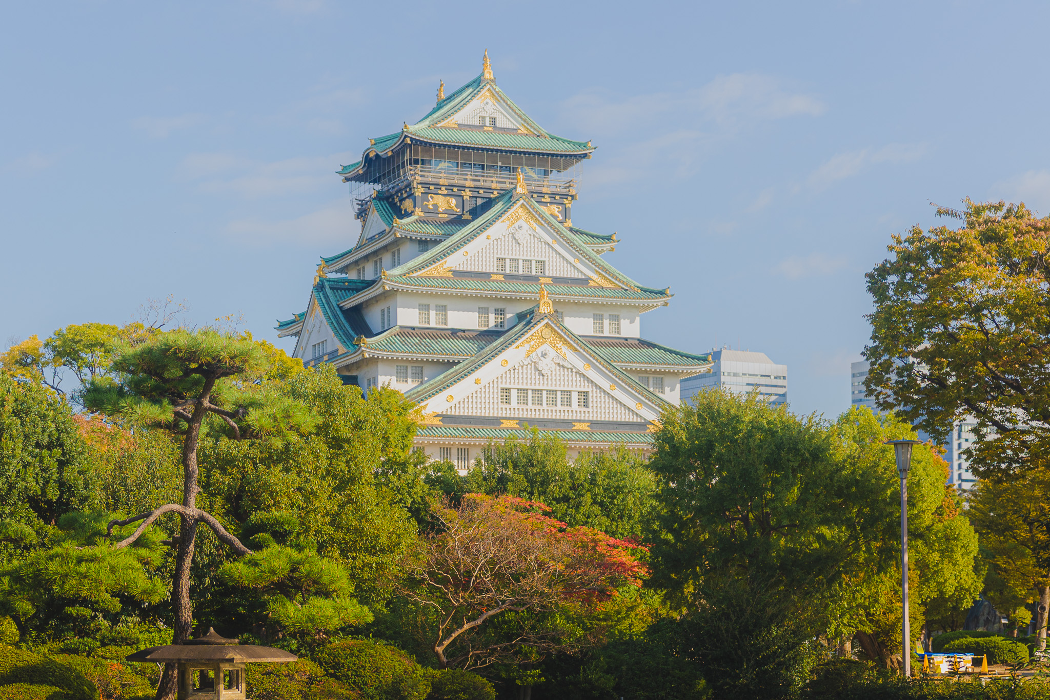 Osaka castle view